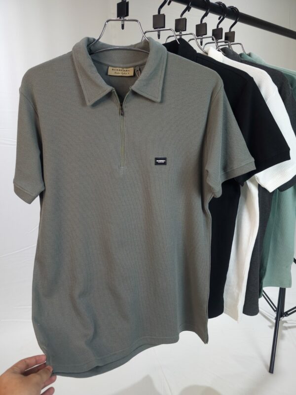 Premium Zipper Polo (Ash)