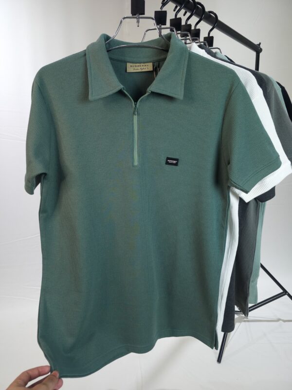 Premium Zipper Polo (Sea Green)
